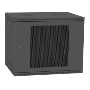 Шафа Серверна Настінна 12 юнітів ширина 600 глибина 450 мм чорного кольору двіері перфоровані