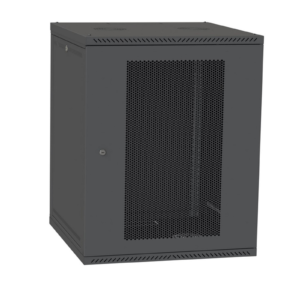 Шафа Серверна Настінна 18 юніти ширина 600 глибина 450 мм чорного кольору двіері перфоровані